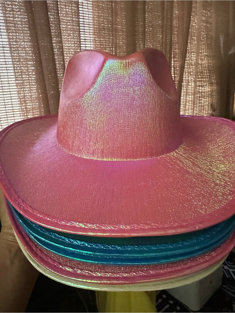 Iridescent Cowboy hats